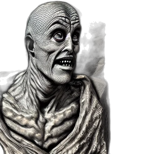 mask, face, creature, concept art, comic book art, 3d render, photorealistic, rustic transparent PNG cut-out