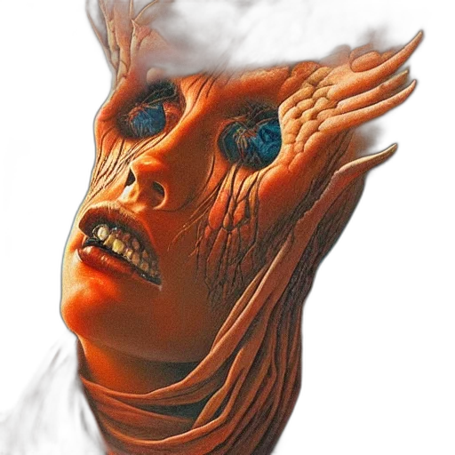 mask, face, creature, dragon transparent PNG cut-out