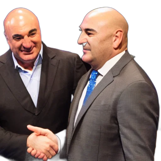 kevin, leary, happy, shaking transparent PNG cut-out