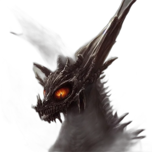 dragon, creature, mask, staff, fantasy art, concept art, photorealistic, pixel art transparent PNG cut-out