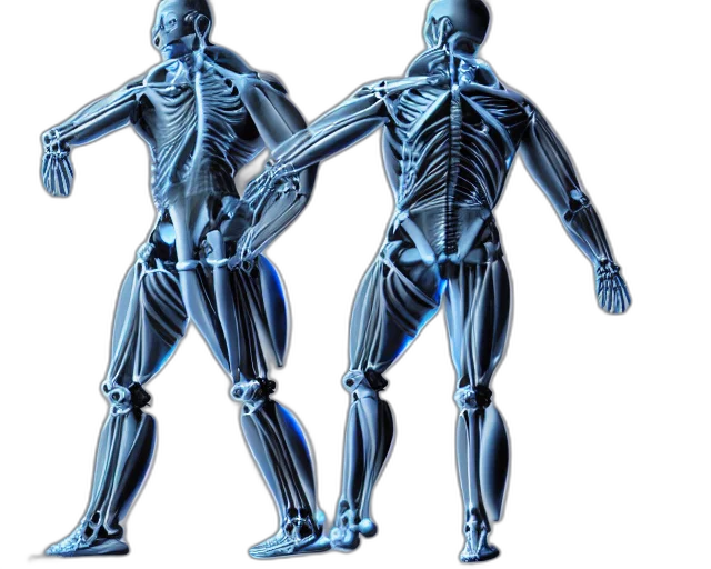 robot, concept art, 3d render, nanomachines, inside, suit, lining, had transparent PNG cut-out
