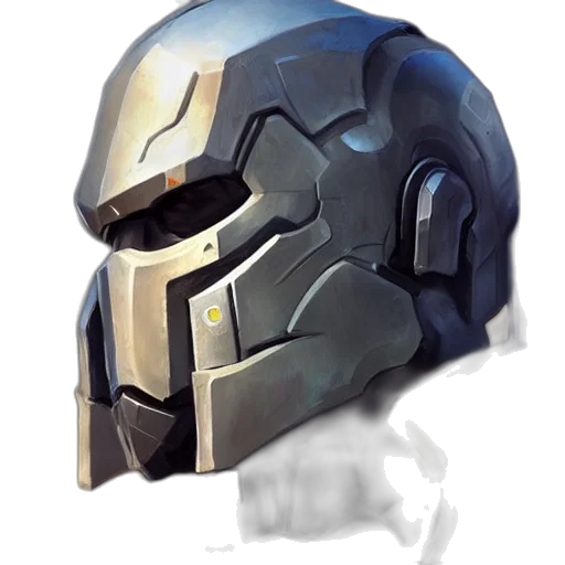 mask, robot, face, weapon, concept art, 3d render, fantasy art, pixel art transparent PNG cut-out