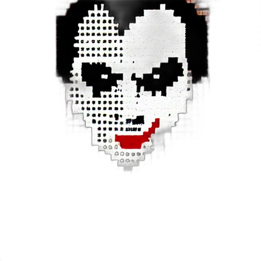 mask, face, pixel art, cartoon transparent PNG cut-out