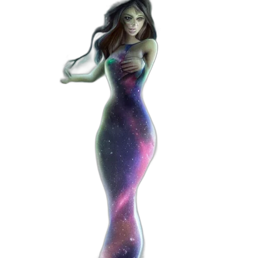 dress, concept art, fantasy art, 3d render transparent PNG cut-out