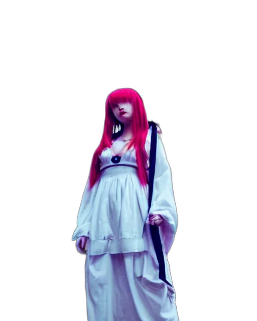 dress, sword, staff, creature transparent PNG cut-out