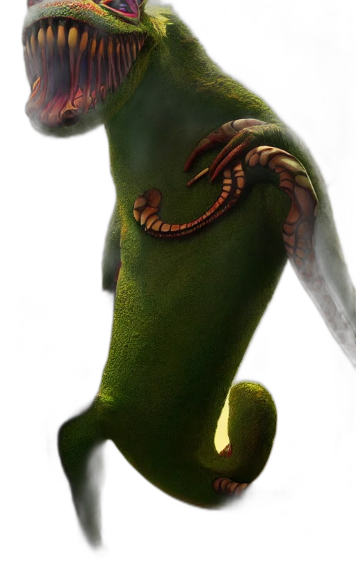 dragon, creature, animal, staff transparent PNG cut-out