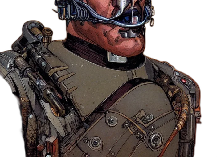 face, mask, comic book art, concept art transparent PNG cut-out