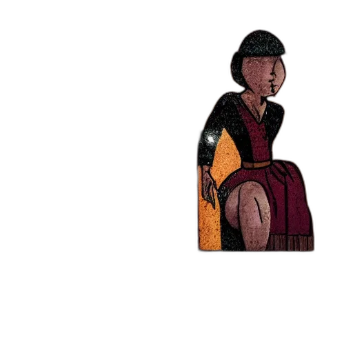dress, jacket, staff, umbrella transparent PNG cut-out