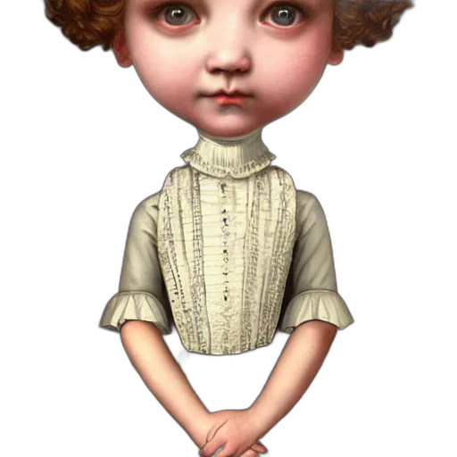staff, dress, face, jewelry transparent PNG cut-out