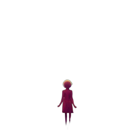 robot, dress, creature, staff transparent PNG cut-out