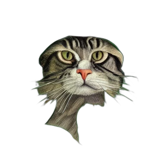 hat, face, animal, staff, photorealistic, watercolor, concept art, fantasy art transparent PNG cut-out