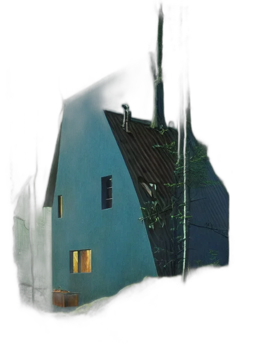 building, umbrella, robot, tree transparent PNG cut-out