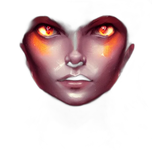 face, mask, creature, robot, fantasy art, concept art, watercolor, photorealistic transparent PNG cut-out