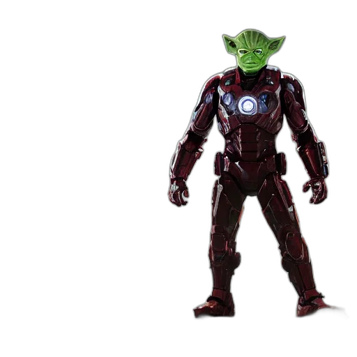 robot, creature, mask, 3d render transparent PNG cut-out