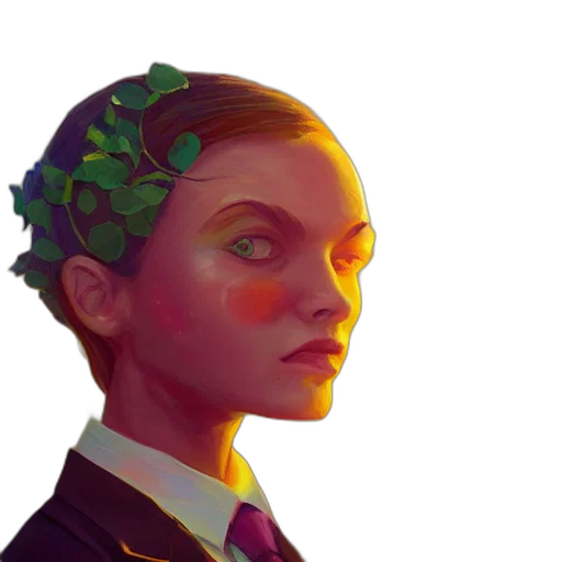 crown, face, robot, creature, concept art, pixel art, photorealistic, fantasy art transparent PNG cut-out