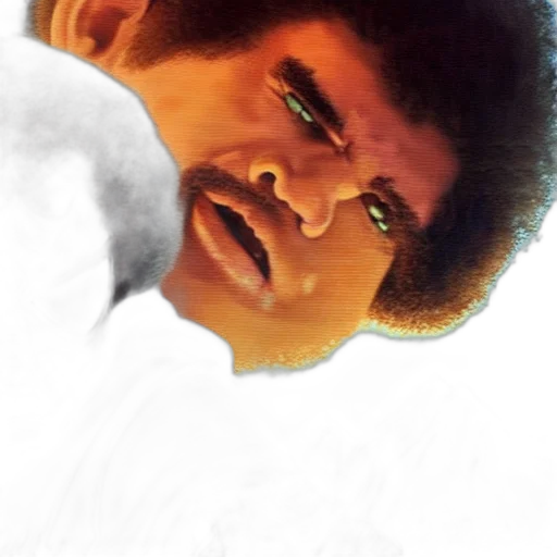 face, creature, hair, staff transparent PNG cut-out
