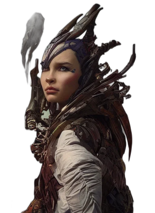 staff, face, dragon, fantasy art transparent PNG cut-out