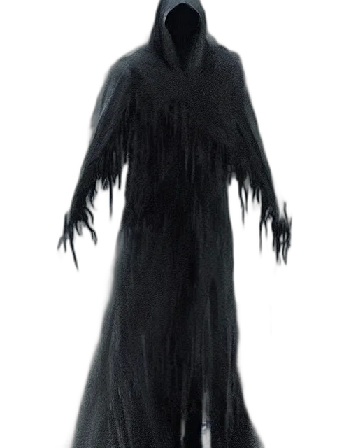 dress, jacket, creature, staff, concept art, 3d render, dark, photo transparent PNG cut-out