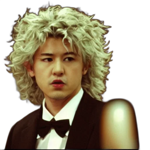 hair, face, staff, creature transparent PNG cut-out