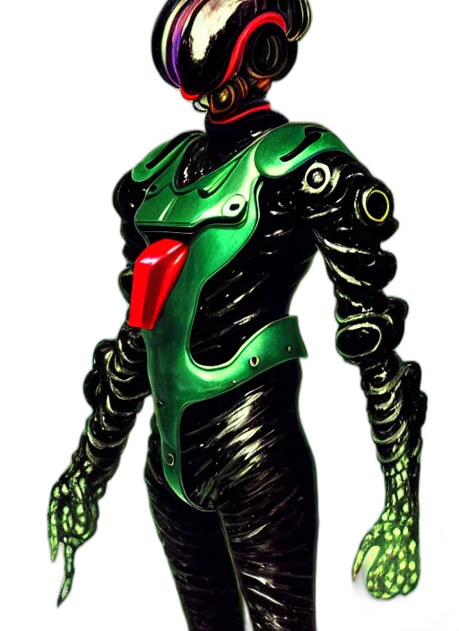 robot, creature, mask, concept art, comic book art, 3d render, cyberpunk, outer space transparent PNG cut-out