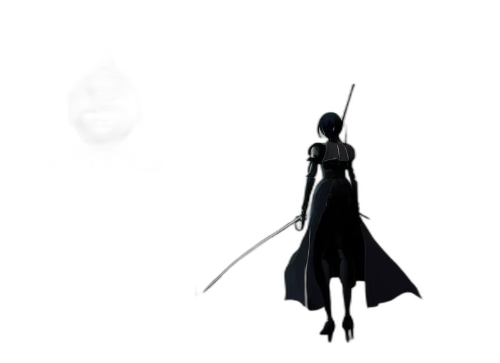 sword, staff, weapon, dress, concept art, fantasy art, 3d render, pixel art transparent PNG cut-out