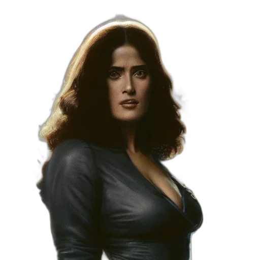 dress, face, photorealistic, comic book art transparent PNG cut-out