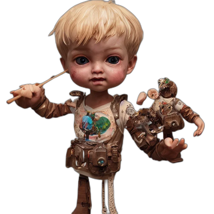 robot, staff, creature, weapon transparent PNG cut-out