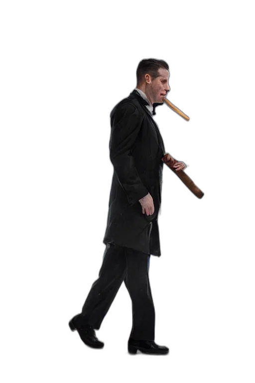 staff, umbrella, jacket, sword transparent PNG cut-out