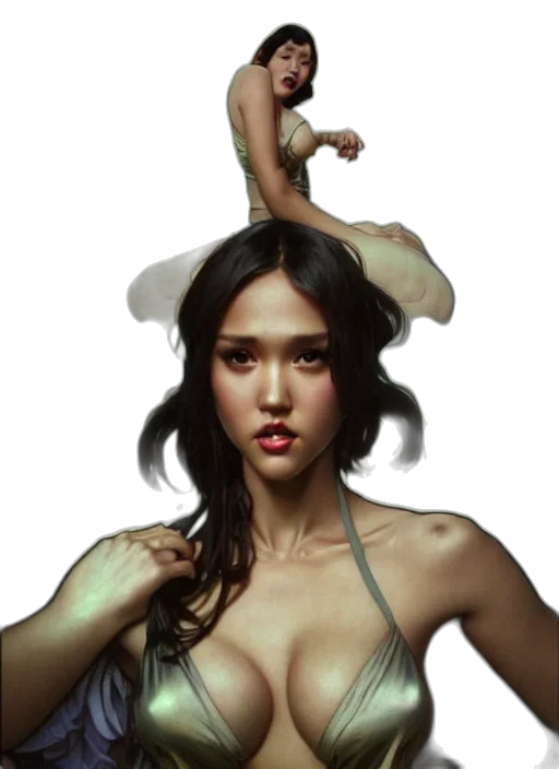 jewelry, crown, hair, creature, photorealistic, concept art, oil painting, fantasy art transparent PNG cut-out