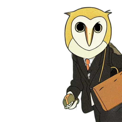 cartoon, concept art, barn, owl transparent PNG cut-out