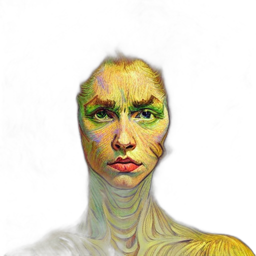 face, mask, robot, creature, photorealistic, fantasy art, concept art, 3d render transparent PNG cut-out