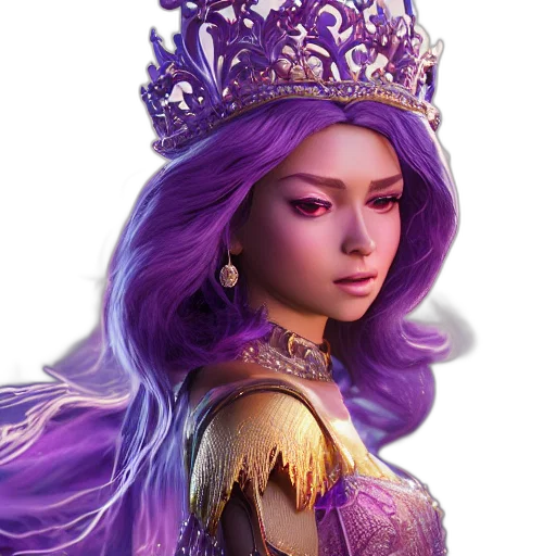 crown, jewelry, face, fantasy art transparent PNG cut-out
