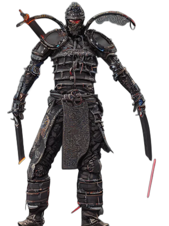 robot, staff, sword, concept art transparent PNG cut-out