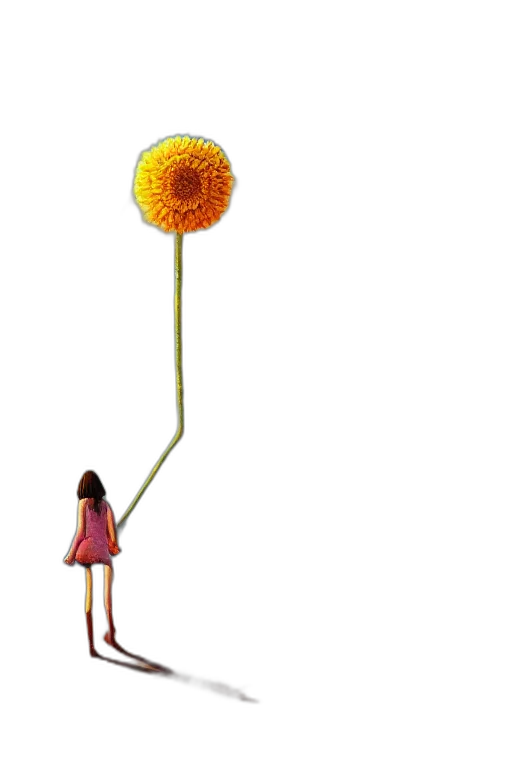 flower, umbrella, staff, weapon transparent PNG cut-out