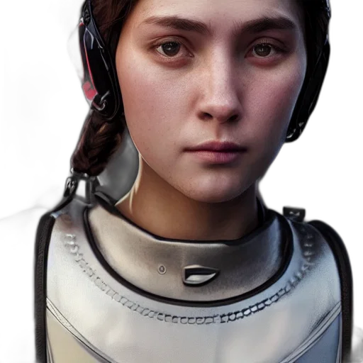 robot, face, staff, mask, concept art, photorealistic, 3d render, cyberpunk transparent PNG cut-out