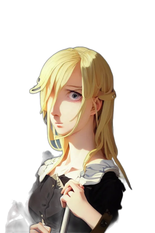face, staff, crown, dress transparent PNG cut-out