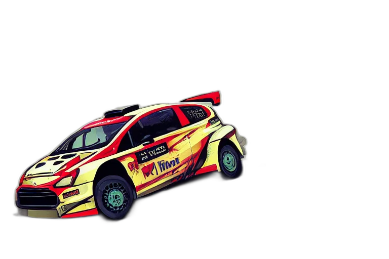 car, concept art, 3d render, cartoon transparent PNG cut-out