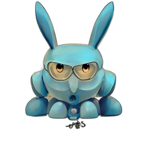robot, animal, staff, creature, 3d render, concept art, pixel art, cartoon transparent PNG cut-out
