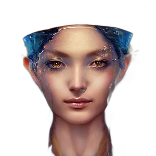 face, crown, mask, jewelry transparent PNG cut-out