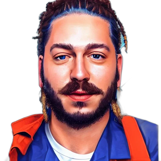 face, jacket, hair, staff, photorealistic, cartoon, oil painting, watercolor transparent PNG cut-out