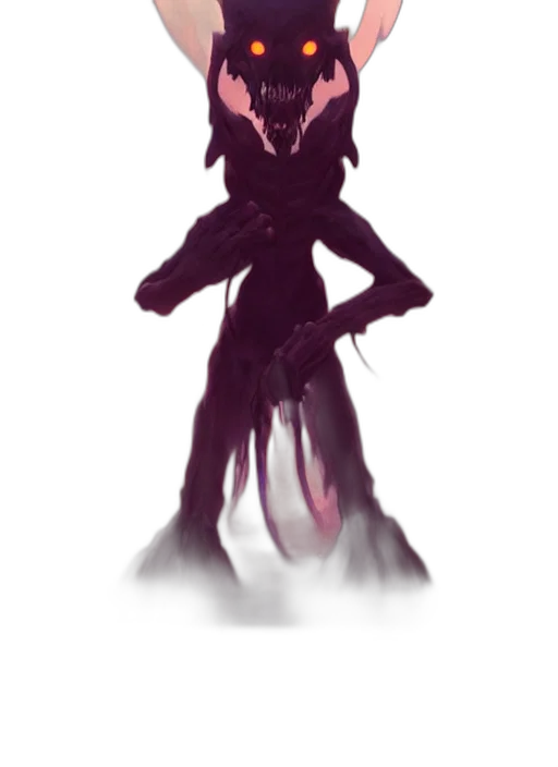 creature, mask, staff, dragon transparent PNG cut-out