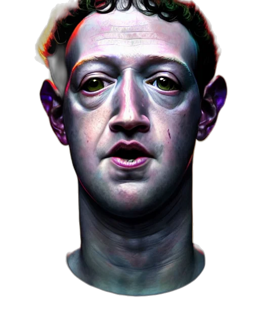 face, mask, robot, creature, photorealistic, concept art, cyberpunk, 3d render transparent PNG cut-out