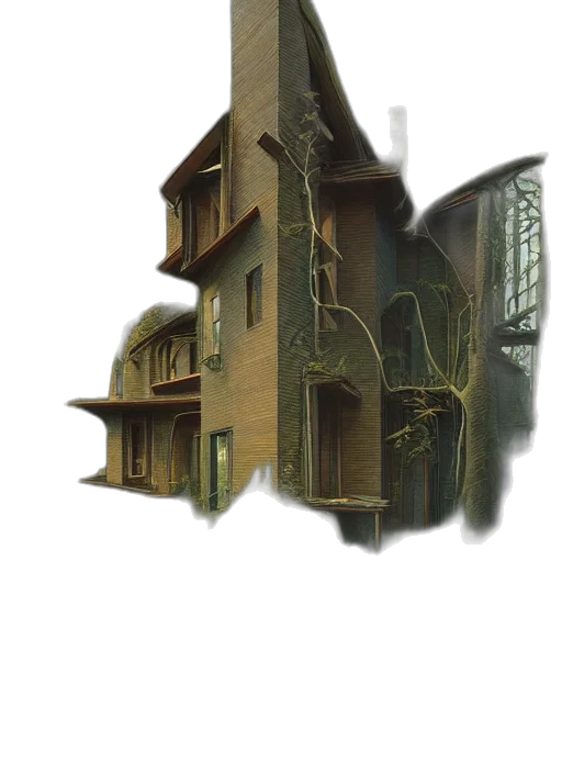 building, furniture, face, concept art transparent PNG cut-out