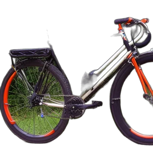 3d render, photorealistic, really, long, bike transparent PNG cut-out