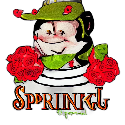 flower, pixel art, cartoon, concept art, 3d render, springheel, jack transparent PNG cut-out