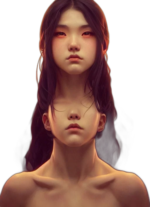 face, mask, crown, creature transparent PNG cut-out