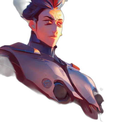 robot, face, staff, crown transparent PNG cut-out
