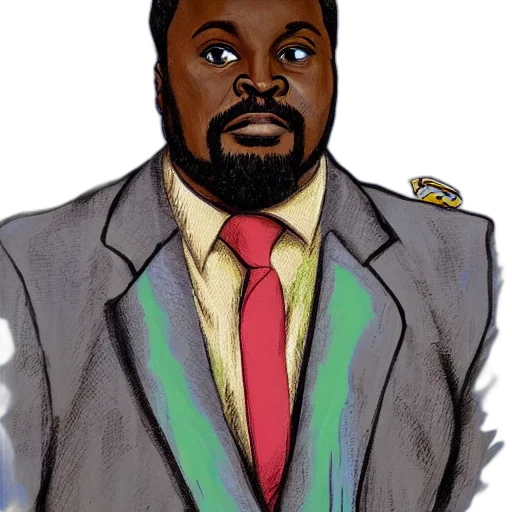jacket, staff, cartoon, comic book art transparent PNG cut-out