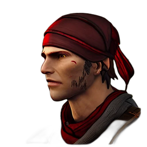 face, hat, staff, mask, 3d render, photorealistic, concept art, fantasy art transparent PNG cut-out