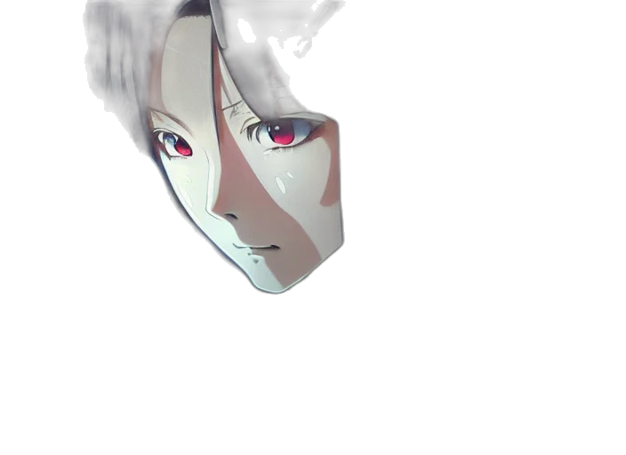 mask, face, robot, creature, anime, concept art, 3d render, watercolor transparent PNG cut-out